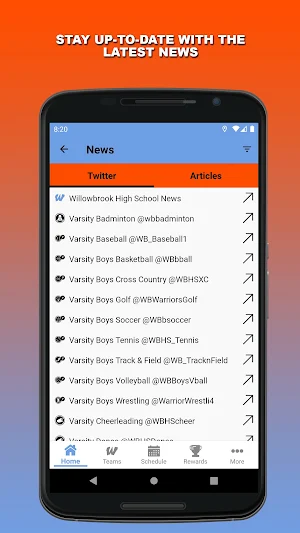 Willowbrook Athletics Screenshot 3
