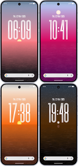 Depth Clock Live Wallpaper Screenshot 0