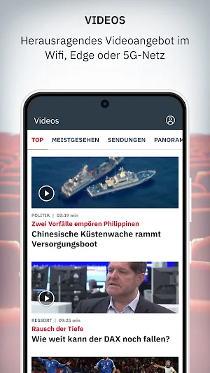 ntv Nachrichten Screenshot 1