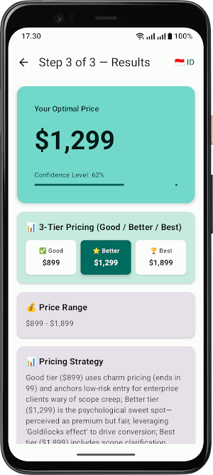 PricePilot: Freelance Pricing Screenshot 1