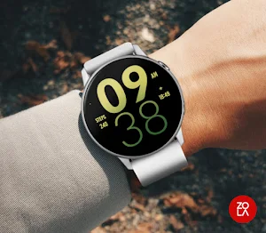 Green Yellow Large Watch Face Screenshot 2