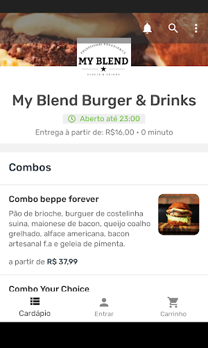 My Blend Burger & Drinks Screenshot 1