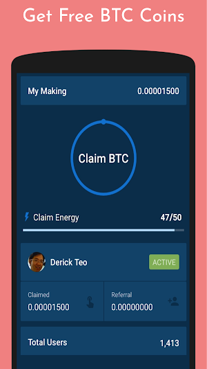BTC IDLE REMOTE MINER Screenshot 0