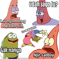 Stiker WA Patrik Lucu Bergerak