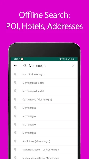 Montenegro Offline Map and Travel Guide Screenshot 2
