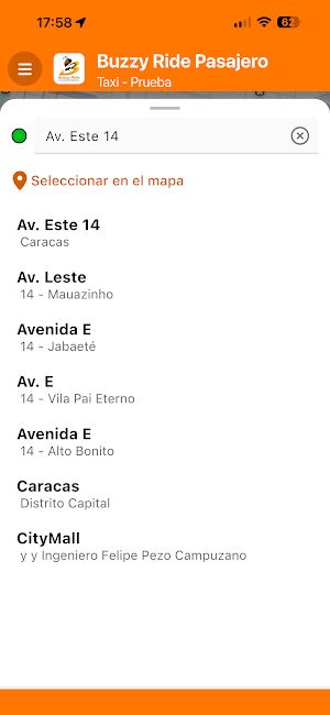Buzzy Ride Pasajero Screenshot 1