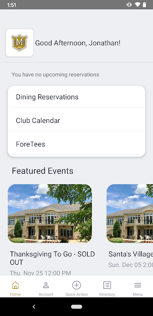 Manor Country Club Screenshot 1
