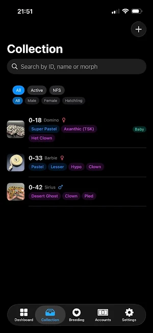 Monty: Ball Python Manager Screenshot 2