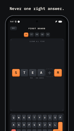 KEYCAPS – Daily Word Puzzle Screenshot 1