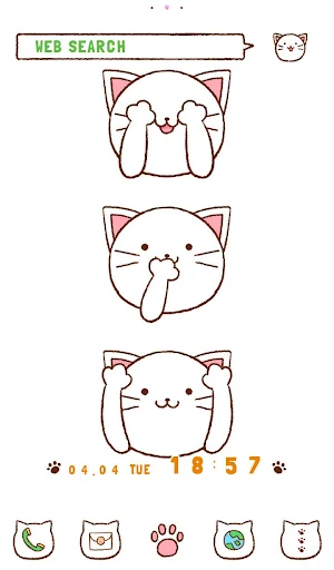 Three Kitties Theme +HOME Screenshot 0