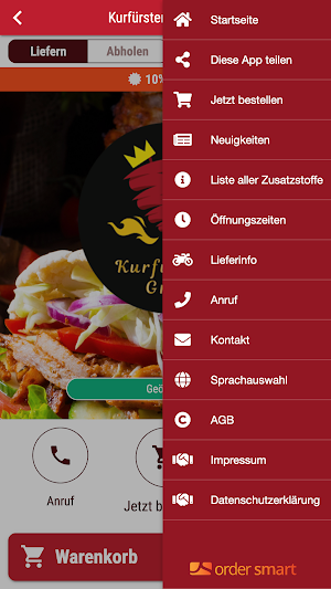 Kurfürstengrill Kleve Screenshot 2
