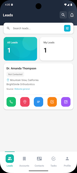 orthobrain CRM Screenshot 0