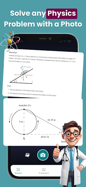 AI Physics Homework Helper App Screenshot 1