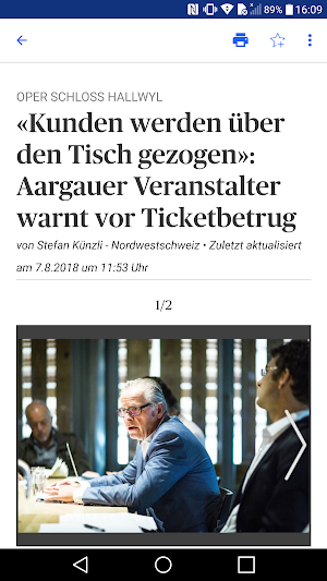 ot Oltner Tagblatt News Screenshot 1