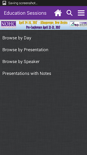 NOHC Annual Conferences Screenshot 2