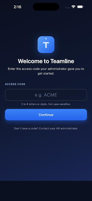 Teamline Screenshot 1