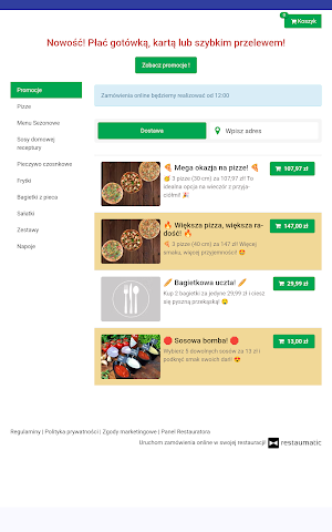 FonPizza Dąbrowa Górnicza Screenshot 2