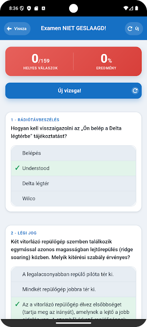 SPL Vitorlázó Elméleti Vizsga Screenshot 3