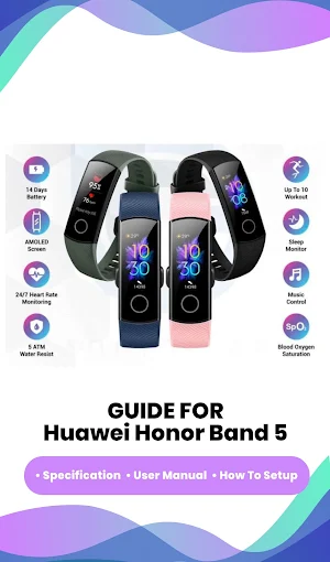 Huawei Honor Band 5 Guide App Screenshot 2
