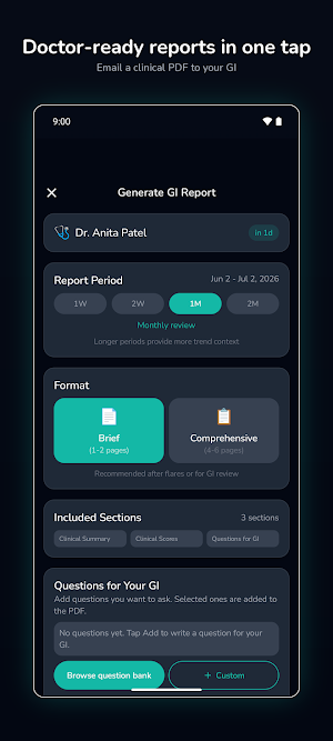 Flarity: Crohn's & Colitis Screenshot 3