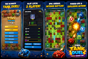 Tiny Tank Duel - 2 Player Screenshot 1