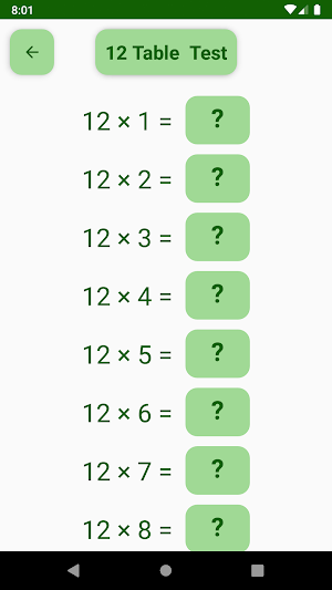 Multiplication Tables 1 to 50 Screenshot 2