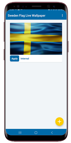 Sweden Flag Live Wallpaper Screenshot 0