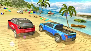 Water Surfer Jeep Cars Race on Miami Beach Screenshot 1