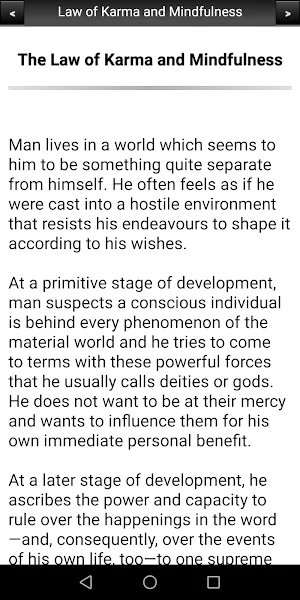 Law of Karma and Mindfulness Screenshot 1