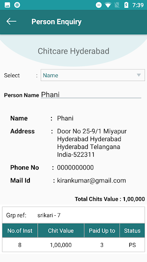 Chitcare SAAS Screenshot 2