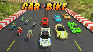 Car vs Bike Racing Screenshot 0