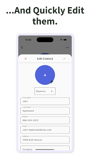 Small Business Contact Manager Screenshot 2