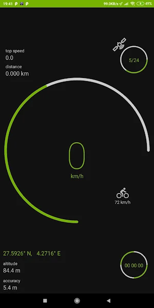 GPS Speedometer offline HUD Screenshot 1