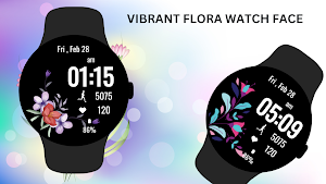 Vibrant Flora Watch Face Screenshot 1