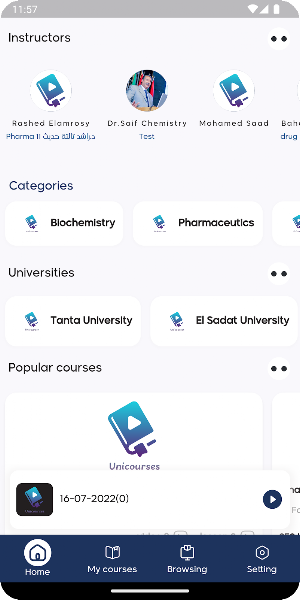 Uni-courses e-learning Screenshot 1