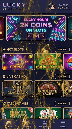 Lucky Friends Casino Screenshot 0