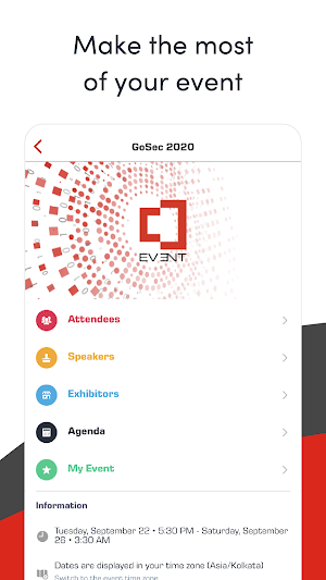 GoSec Events Screenshot 0