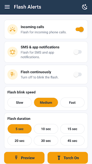 Flash Alerts - Calls & SMS LED Screenshot 2