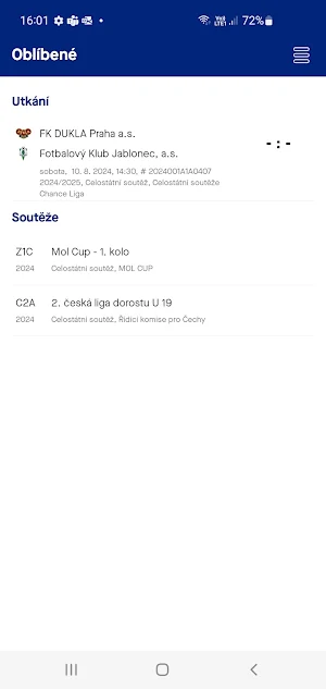 FotbalCZ Screenshot 2
