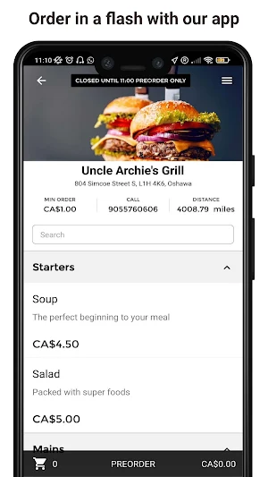 Uncle Archie's Grill Screenshot 1