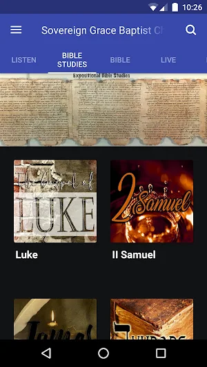 Sovereign Grace Baptist Church Screenshot 1