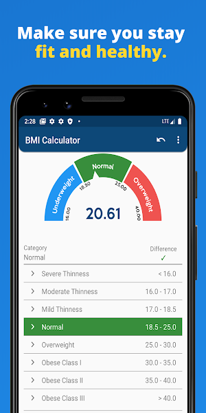 BMI Calculator Screenshot 2