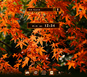 Peaceful Autumn Leaves Theme Screenshot 0