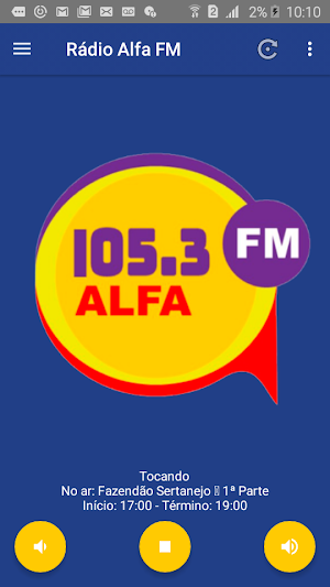 Rádio Alfa FM 105.3 Screenshot 1
