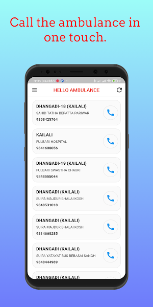 Hello Ambulance - Ambulance in One Touch Screenshot 1