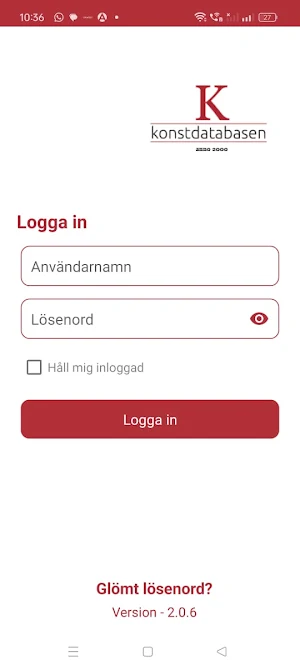 Konstdatabasen Screenshot 0