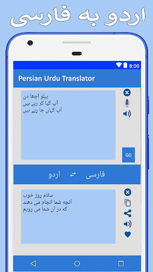 Persian to Urdu Translation Screenshot 3