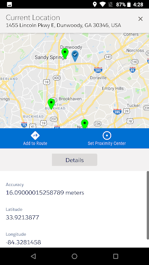 Salesforce Maps Screenshot 1