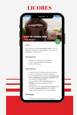 Recetas De Licores Caseros Screenshot 1