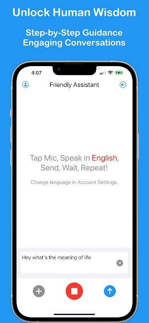 WiseTalk AI Powered Voice Chat Screenshot 1